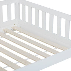 Lit Cabane Enfant Bosco En Pin - Blanc 90x190 Cm