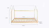Lit cabane Céleste 90 x 190cm