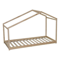 Lit cabane Lilo 90 x 190cm en bois naturel